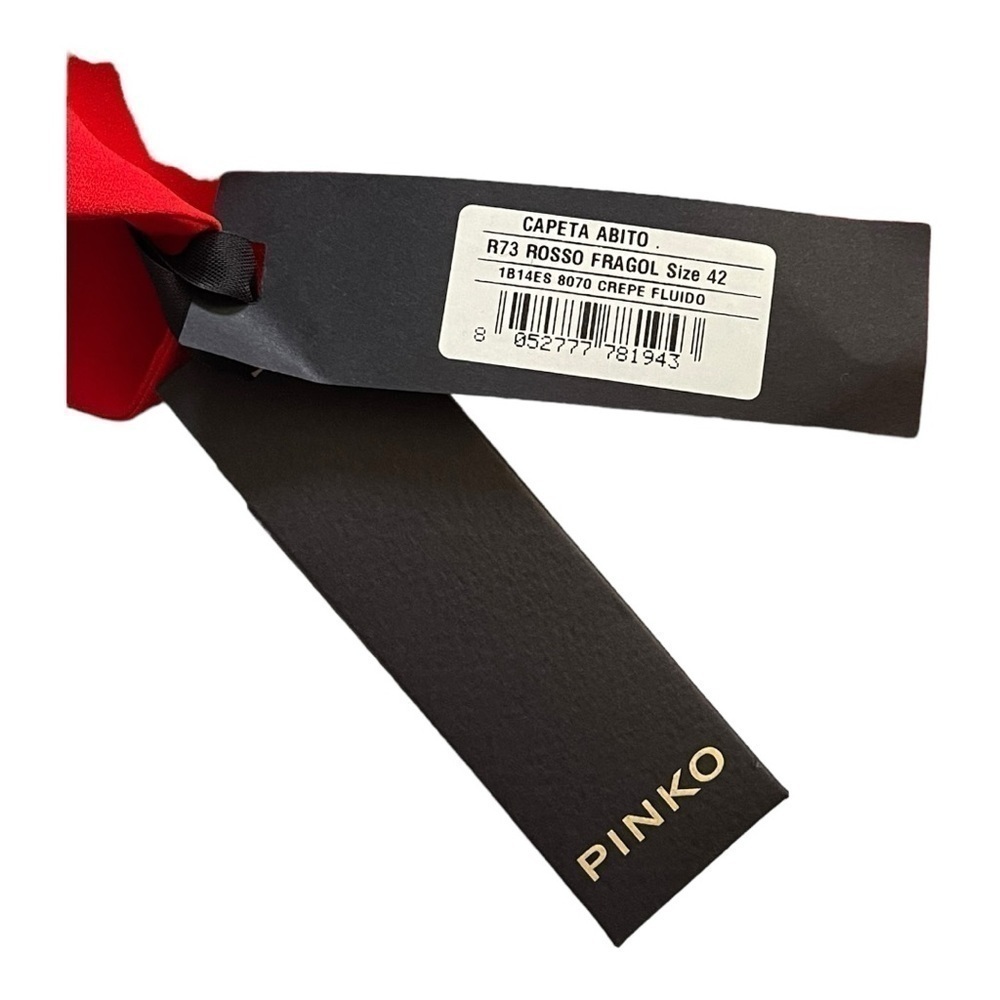 Pinko Capeta Abito Red Dress - Picture 12 of 13